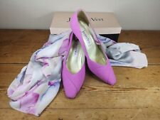 Ladies pink Jacques Vert shoes Size UK 5.5 + Matching Scarf