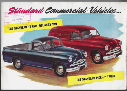 Standard vanguard van pick - vanguard, &