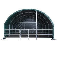 Mobile Field Shelter Horses Cattle Sheep Lambing 6 x 6 x 4 m PVC 610GSM