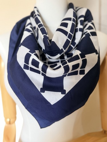 Vintage navy cream geometric - vintage,
