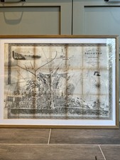 Framed 1830s Map Of Brighton