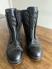 Daniel Black Leather Studded