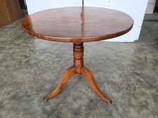 Antique Victorian round pedestal dining occasional table seat 4