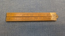Vintage Rabone No 1166 Boxwood & Brass Folding Ruler 24'' Rule Made in England