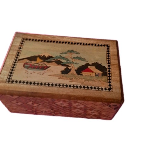 Vintage handmade wooden inlay - vintage,