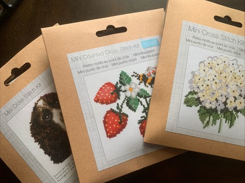 Mini cross stitch kit - kit, learner
