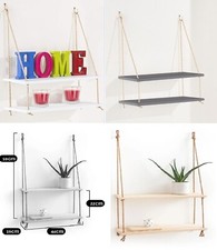 DOUBLE ROPE FLOATING SHELF