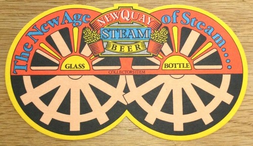 New quay steam beer mat - quay,