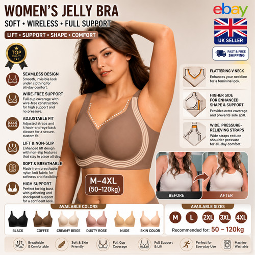 Womens jelly bra soft wireless - womens,