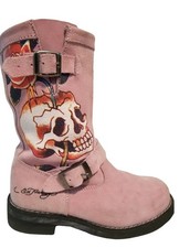 Vintage Ed Hardy Pink Suede