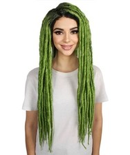 Lime Green Dreadlock Wig –