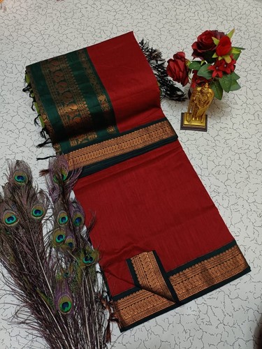 Kalyani cotton red beautiful - kalyani,