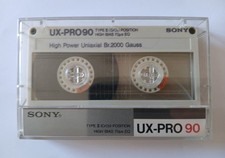 1 x Sony UX-PRO 90 Type II/High Position Cassette Tape - used