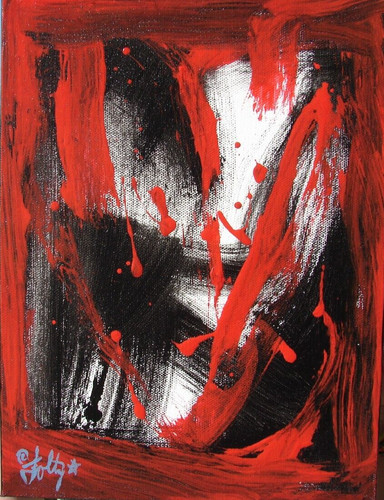 Original modernist acrylic - modernist,
