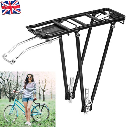 Black alloy rear bicycle - black,