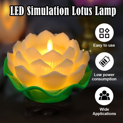 Led lotus candle light flowers - candle,