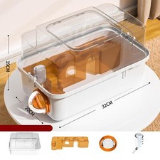 Hamster Carrier Cage Guinea Pig Travel Transport for Bunny Gerbil Mice