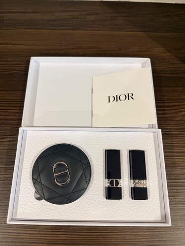 Dior set black quilted - , mirror