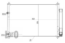 CONDENSER AIR CONDITIONING FITS: TOYOTA AVENSIS ESTATE 2.0 D-4D /1.6 /1.8 /2.
