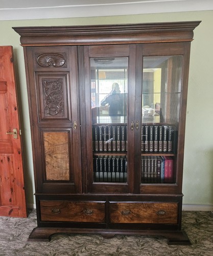 Antique display cabinet - antique,