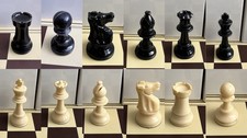 Plastic staunton chess pieces - plastic,