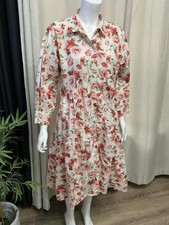 Zara Women’s Maxi Dress Floral Long Sleeve Dress Size M 