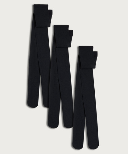 Women black opaque nylon - opaque,
