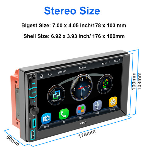 Wireless car radio double 2din - wireless,