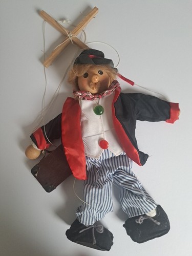 Vintage puppet clown - ,