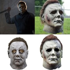 Michael Myers Horror Full Mask Latex Mask Halloween Fancy Dress Scary Costume UK