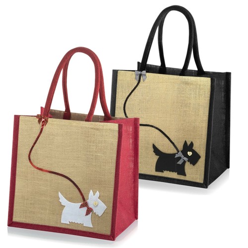 Medium jute hessian shopping - medium,