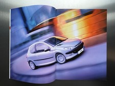 Peugeot 206 Brochure GTi 138,XS,D turbo,Roland Garros,GLX,LX,Style 
