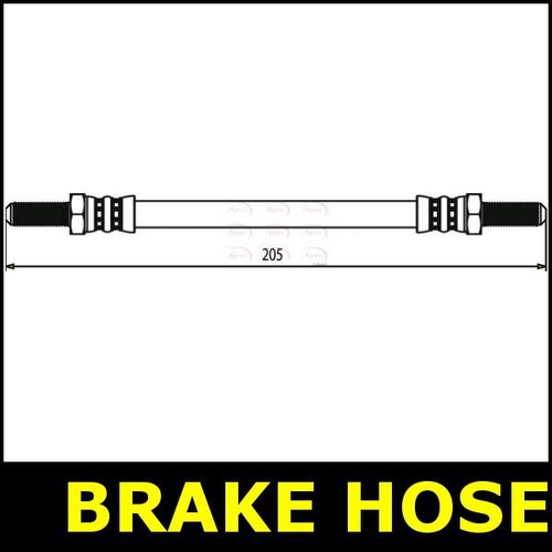 Brake hose rear for - hose, austin