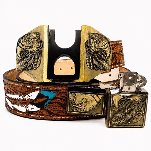 Western eagle lighter buckle - western,
