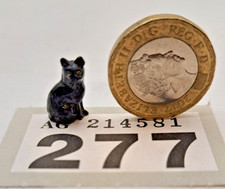 JoHillCo 54mm hollow cast lead railway figure: #135N Station Master's cat