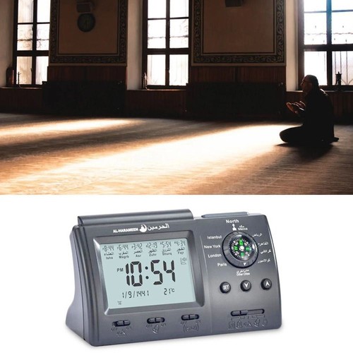 Muslim table clock with adhan - muslim,