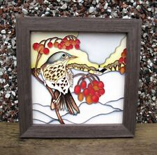 Moorcroft WINTER VISTOR  Plaque PLQ7 Numbered Edition 36 Retail Price £330 BIRDS