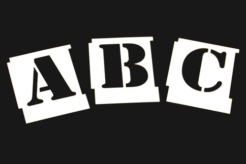 Alphabet letter stencils - letter,