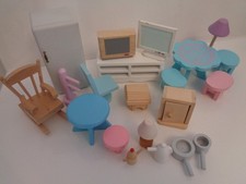 elc & other wooden dolls house