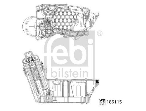 Oil filter housing lubrication - filter,