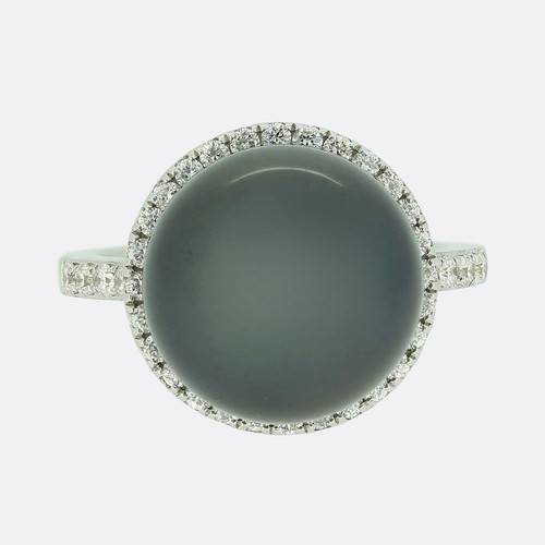 Black pearl and diamond - black,