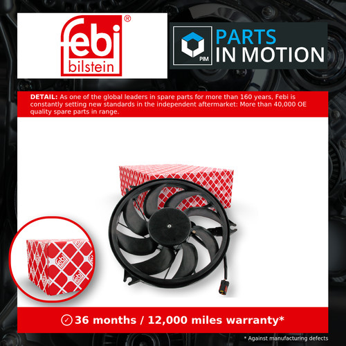 Radiator fan fits peugeot 206 - radiator,