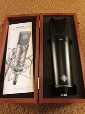 Neumann U87 Ai Studio Condenser Microphone Black + Shockmount REPLICA