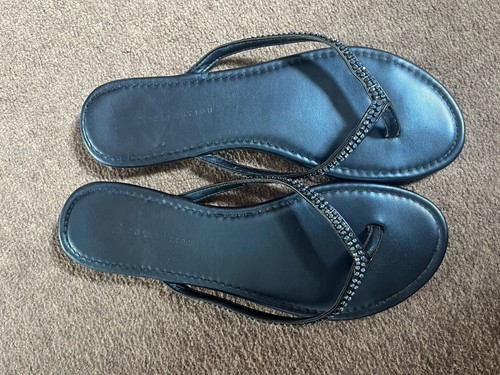 Sparkly toe post sandals - sparkly,