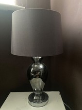 Table Lamp - Grey and Silver 