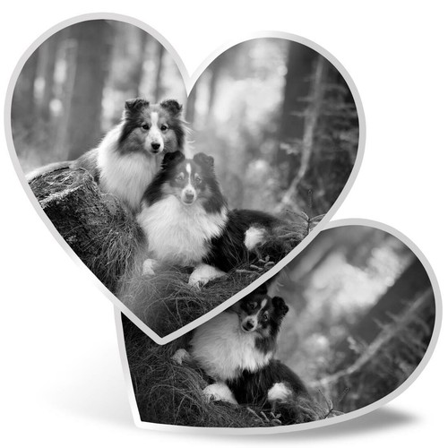 Heart stickers bw - x, 15