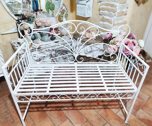 Seater metal garden - 2, bench