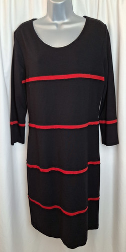 Line dress black - a,