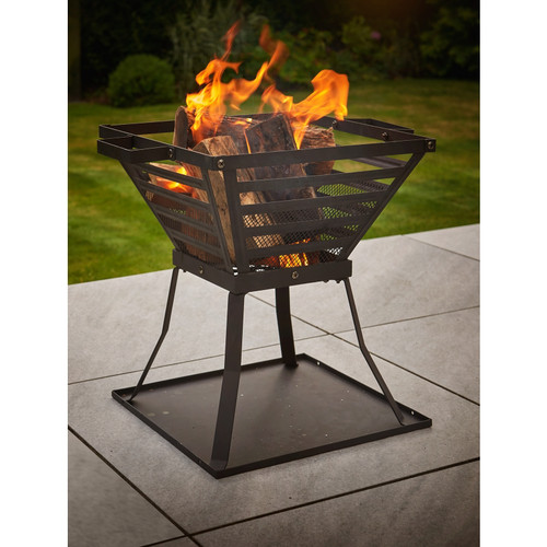 Outdoor log burner fire pit - log,