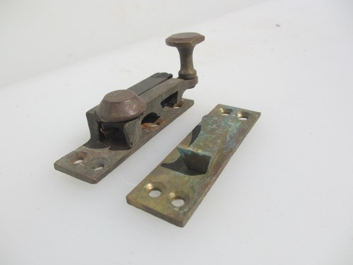 Vintage brass sash window - brass,